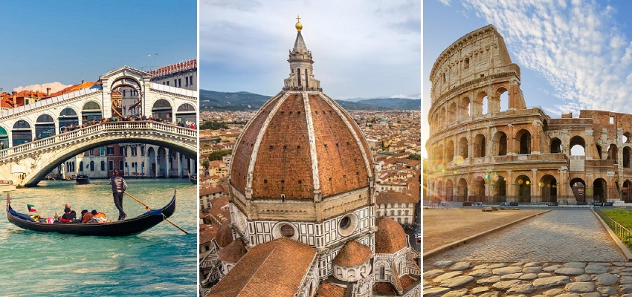 Tres ciudades italianas para disfrutar del arte y la arquitectura