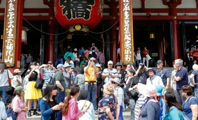 Japón recibió 1.898.900 turistas extranjeros en 31 días