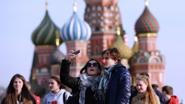 Rusia recibió 7,7% menos de turistas extranjeros