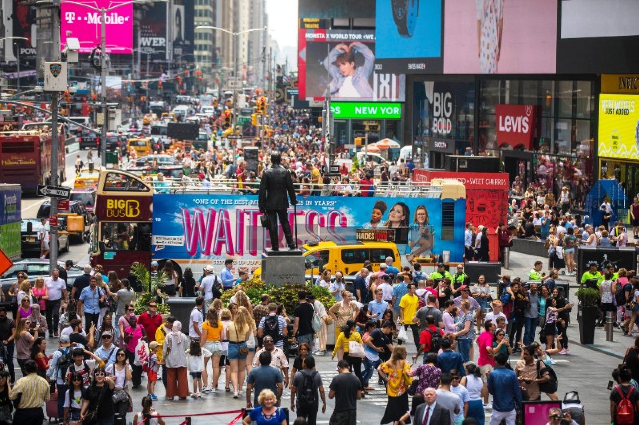 Nueva York atrajo a 65 millones de turistas