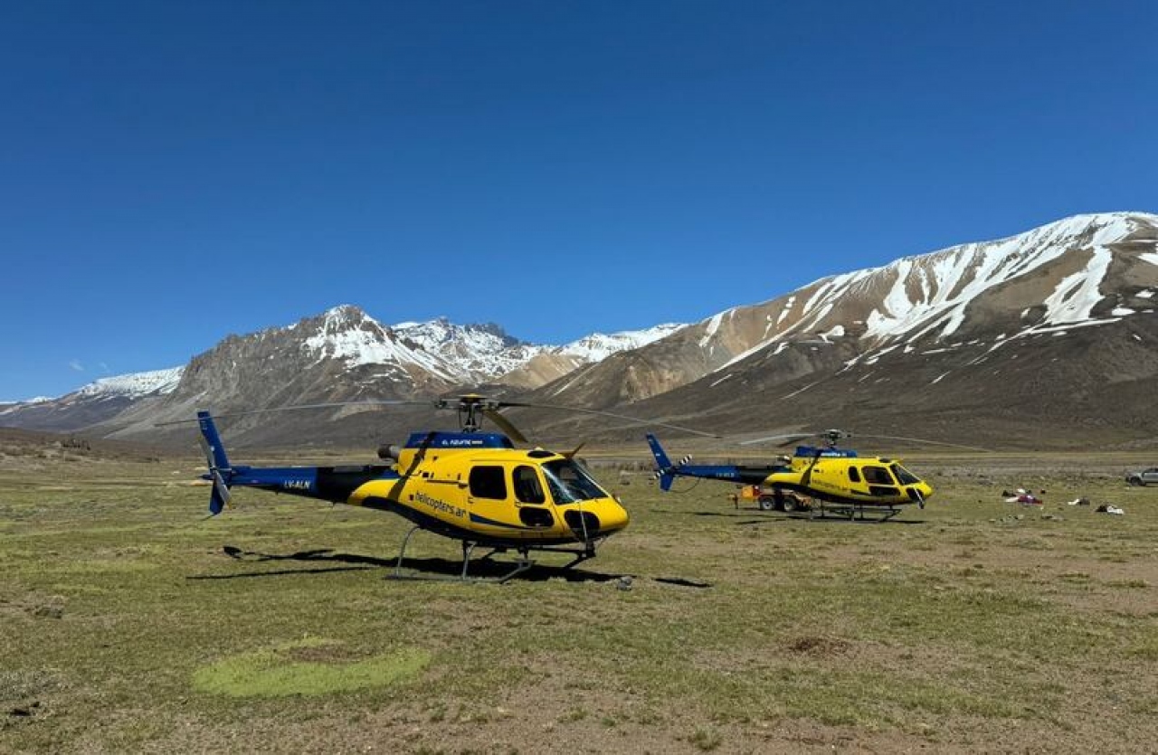 Volar en helicópteros se convirtió en otra forma de recorrer Mendoza