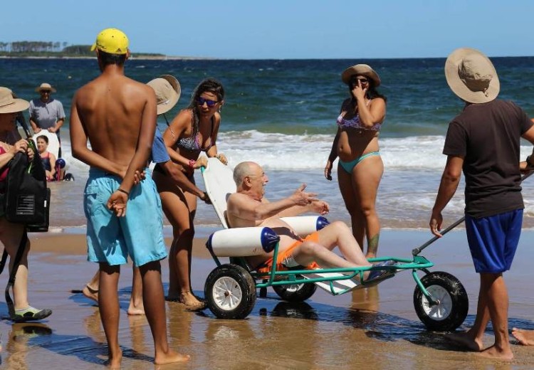 Punta del Este y Piriápolis garantizan vacaciones inclusivas con sus playas accesibles