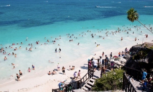 Tulum busca recuperar el turismo tras la ca&iacute;da de visitantes por el alza de precios